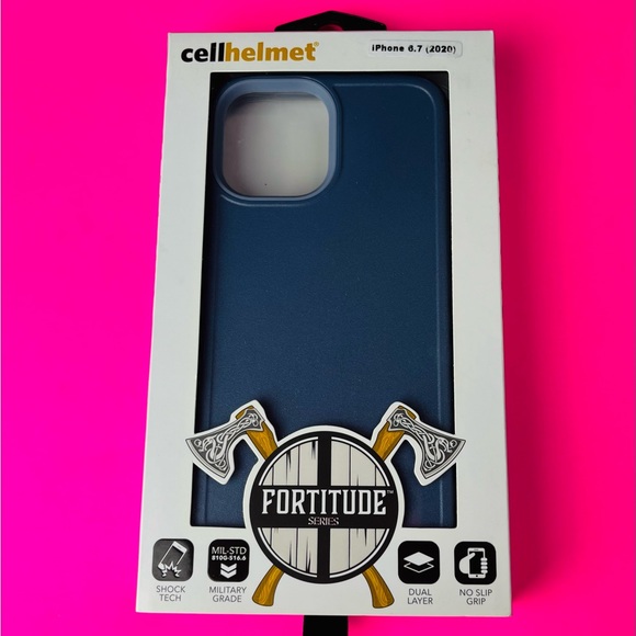 Cellhelmet Fortitude Series iPhone 12 Pro Max Military Grade Blue Case - Picture 1 of 4